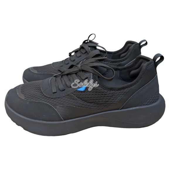 Vessi Pacific Torrent Mens 12 Black Waterproof Knit Dyma-Tex Casual Sneaker - Picture 3 of 11